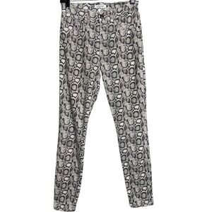 GOOD AMERICAN Good Legs Snake Print Skinny Jeans Women's Indie sleaze grunge y2k